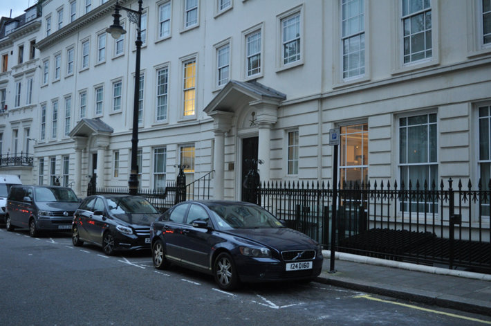 Front view of Saudi Arabian Embassy in Charles Street, London. (Photo by Katherine Da Silva, Shuttersock.com)